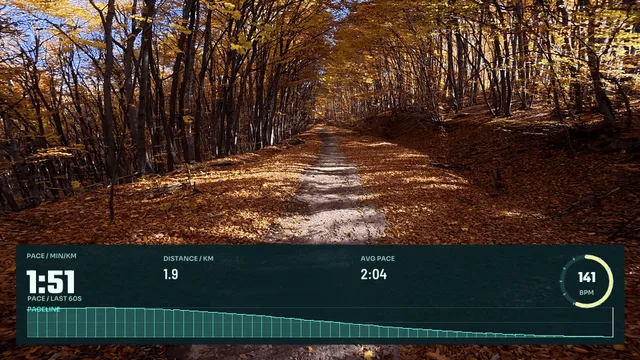 Running Paceline, 16:9 layout preview
